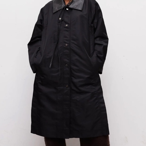 BIRROT RECYCLED NYLON TRENCH COAT - Picture 6 of 8